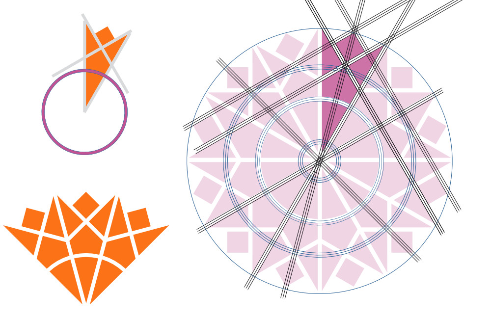 kristall, watch face, architecture, rose window, crystal, structure, crystalline, elements, crystallise, mentis figura